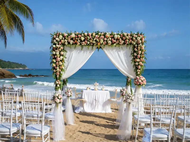 Tropical Beach Wedding